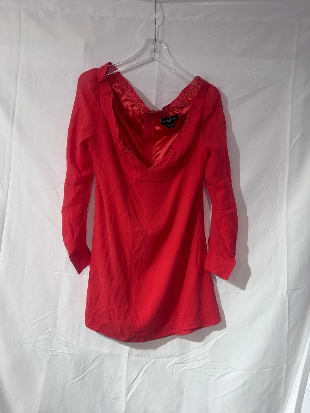 Guess by Marciano Red V-Neck Tunic Top